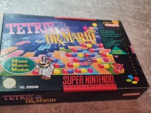 Tetris & Dr. Mario PAL Super Nintendo Spiel OVP Modul Anleitung Original Snes
