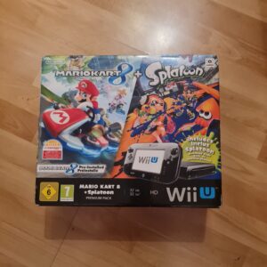 Nintendo Wii U Mario Kart 8 / Splatoon Premium Pack 32GB Schwarz Spielekonsole