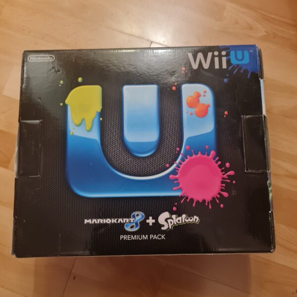 Nintendo Wii U Mario Kart 8 / Splatoon Premium Pack 32GB Schwarz Spielekonsole – Bild 2