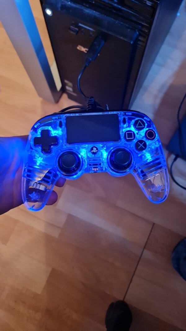 Nacon PS4 Controller - LIGHT EDITION wired Blue transparent Blau - Zustand: gut – Bild 4