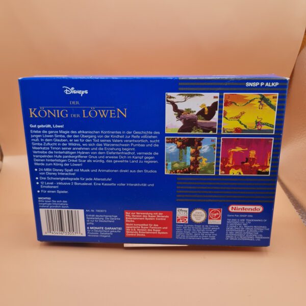 SNES Super Nintendo Disneys Der König der Löwen mit OVP und Anleitung – Bild 2