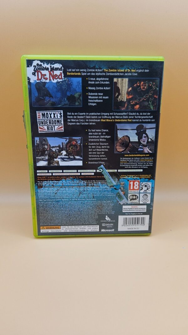 Xbox 360 - Borderlands: Add-On Doppelpack benötigt Hauptspiel DEUTSCH mit OVP – Bild 2