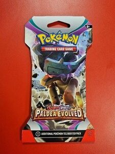 Pokémon Paldea Evolved Sleeved Booster EN Neu OVP TCG Pack Englisch