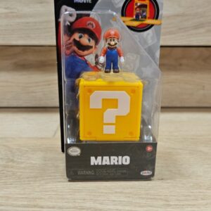 Super Mario Movie Mini-Figur Mario Jakks 3cm Frageblock - NEU OVP Nintendo Film