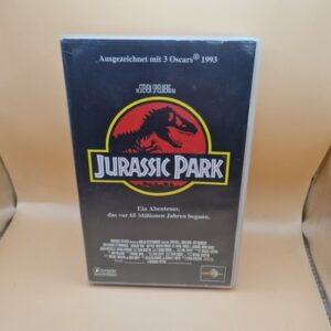 Jurassic Park 1993 VHS German PAL Video Steven Spielberg Sam Neill Laura Dern