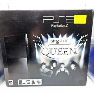 Sony PlayStation 2 Slimline Konsole Singstar Queen Schwarz PS2 in OVP - GUT