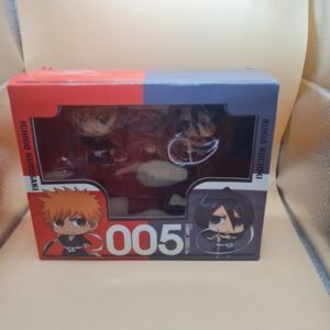 Chimi Mega Buddy Series BLEACH Ichigo Kurosaki & Rukia Kuchiki Shinigami Set