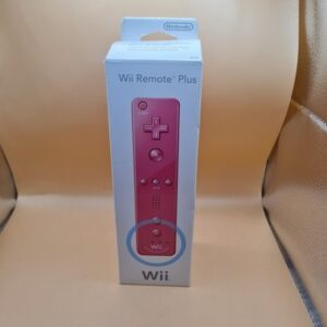 Nintendo Wii Remote Plus Motion Controller - Rosa / Pink - OVP - Original