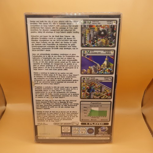 Sim City 2000 für Sega Saturn inkl. OVP und Anleitung PAL CIB – Bild 2