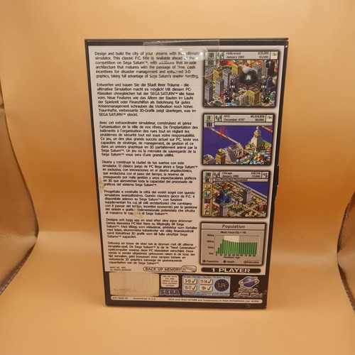 Sim City 2000 für Sega Saturn inkl. OVP und Anleitung PAL CIB – Bild 4