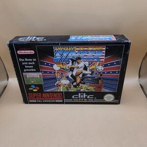 World Cup Striker Super Nintendo SNES Boxed PAL CIB OVP