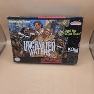Super Nintendo Spiel : Uncharted Waters - OVP NTSC-U/C USA | SNES Game KOEI