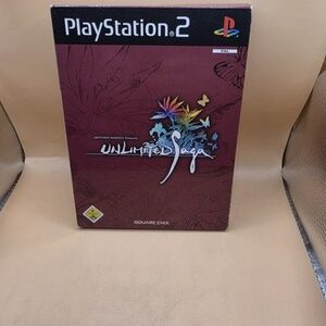 Unlimited SaGa inkl. OVP/Pappschuber Sony Playstation 2 2003 PS2