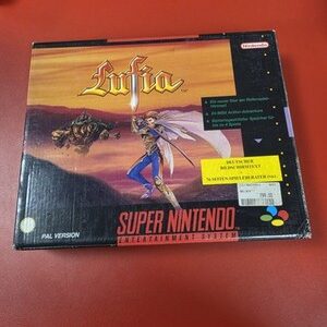 SNES Super Nintendo Lufia mit OVP und Spieleberater NOE Big Box